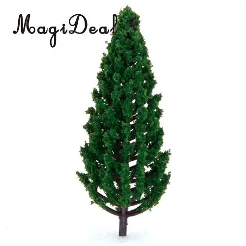 MagiDeal 22 шт./компл. 3 16 см зеленая модель дерево поезд железная дорога архитектурная