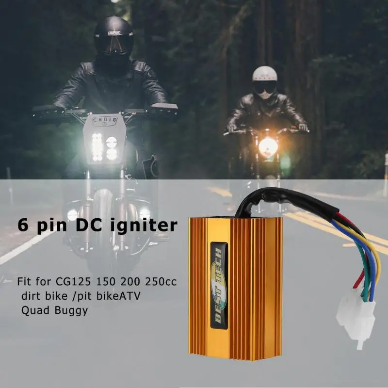12 В Высокая производительность 6Pin гоночный DC CDI Алюминий для CG125 150 200 250cc Dirt Pit Bike ATV