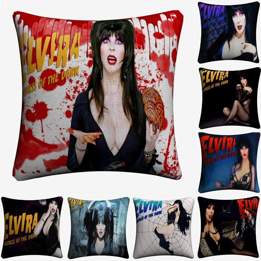 Elvira Mistress Of The Dark декоративная льняная Наволочка на подушку подушка чехол для
