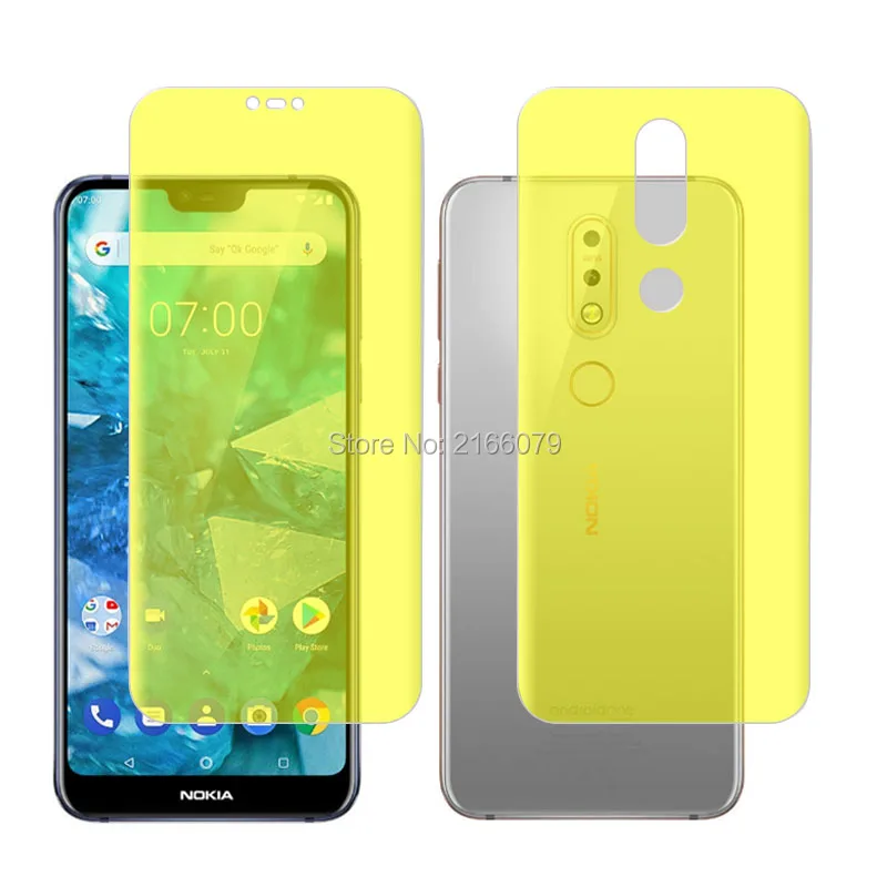 Мягкая ТПУ Защитная пленка для Nokia 7 1 TA-1085 TA-1095 5 84 дюйма передняя и задняя полная