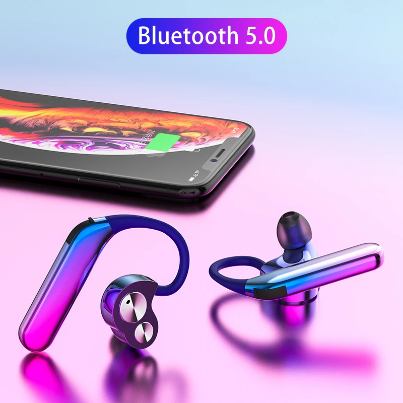 X6 Беспроводной Bluetooth 5 0 наушники 4 ядра Dual Drive Бизнес спортивные гарнитура IPX7