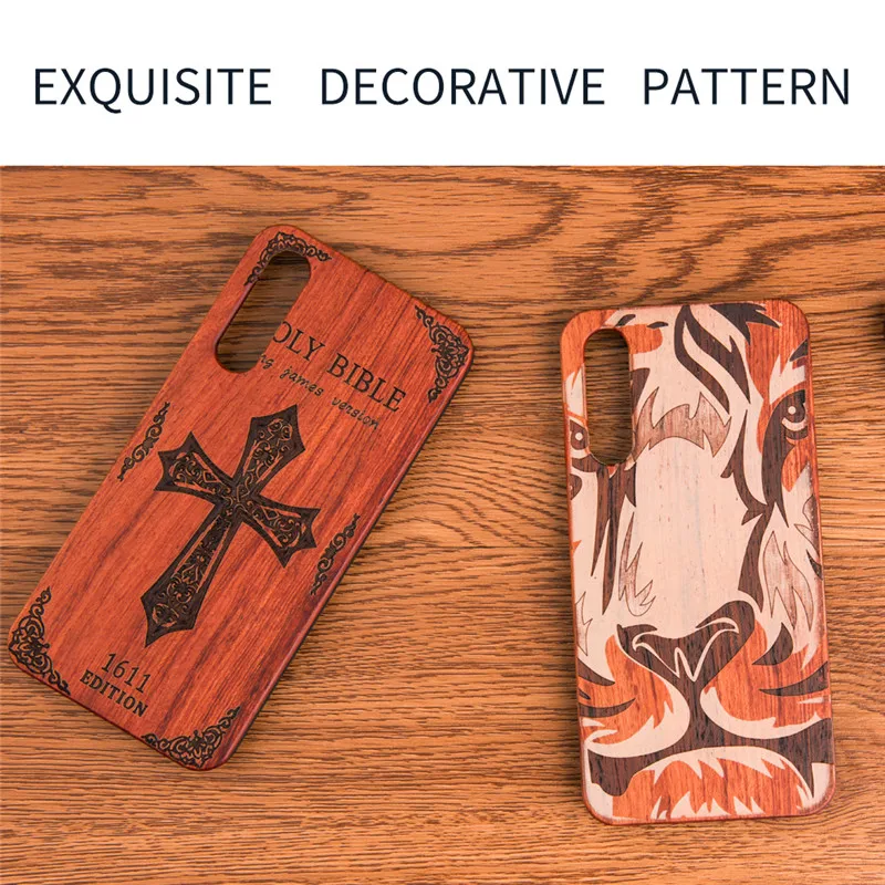 Huawei P20 Pro Wood Case Natural Back Cover Hard for P20Pro Lite Real Wooden Phone Cases | Мобильные телефоны и