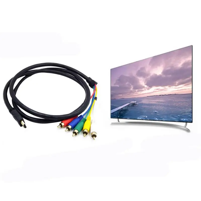 HDMI к 3 RCA штекер 3RCA аудио и видео AV кабель | Электроника