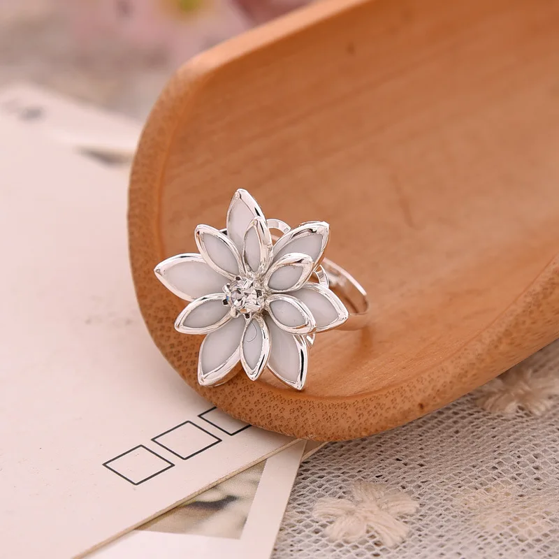 Новые открытые золотые свадебные кольца с микроинкрустацией и цветами для