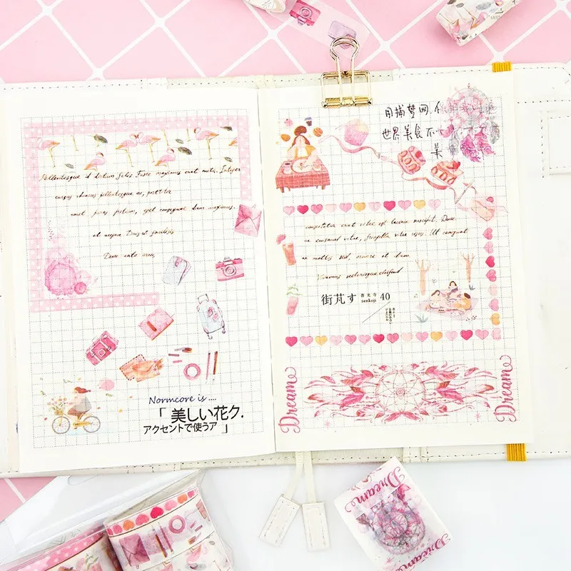8 шт. художественная фольга Kawaii Васи Лента Скрапбукинг набор маскировочной