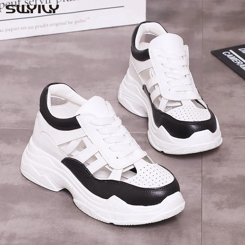 SWYIVY Chaussure PU обувь на платформе женские сандалии 2020 летние для женщин дышащая