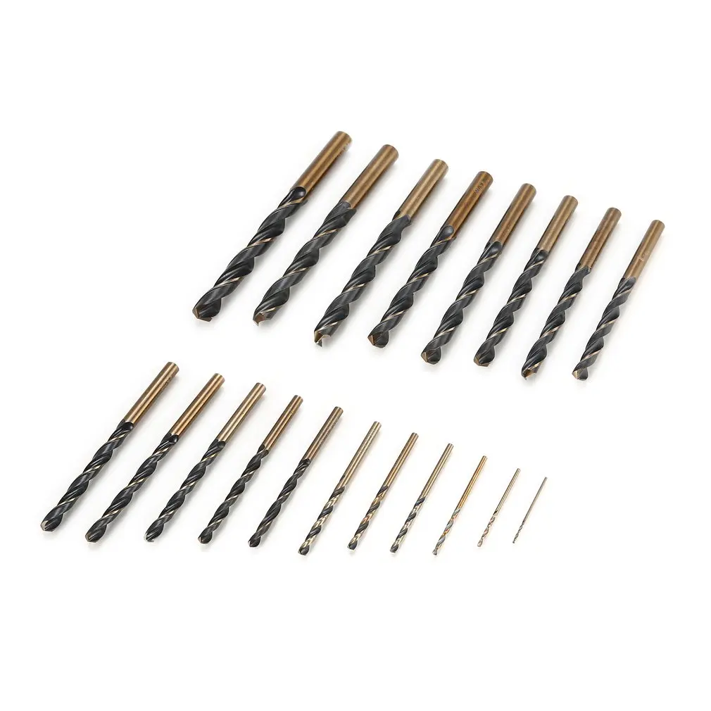 19 шт. Tungstenic сверла M2 HSS сталь прямой хвостовик 1 0 10 мм сверло для твист