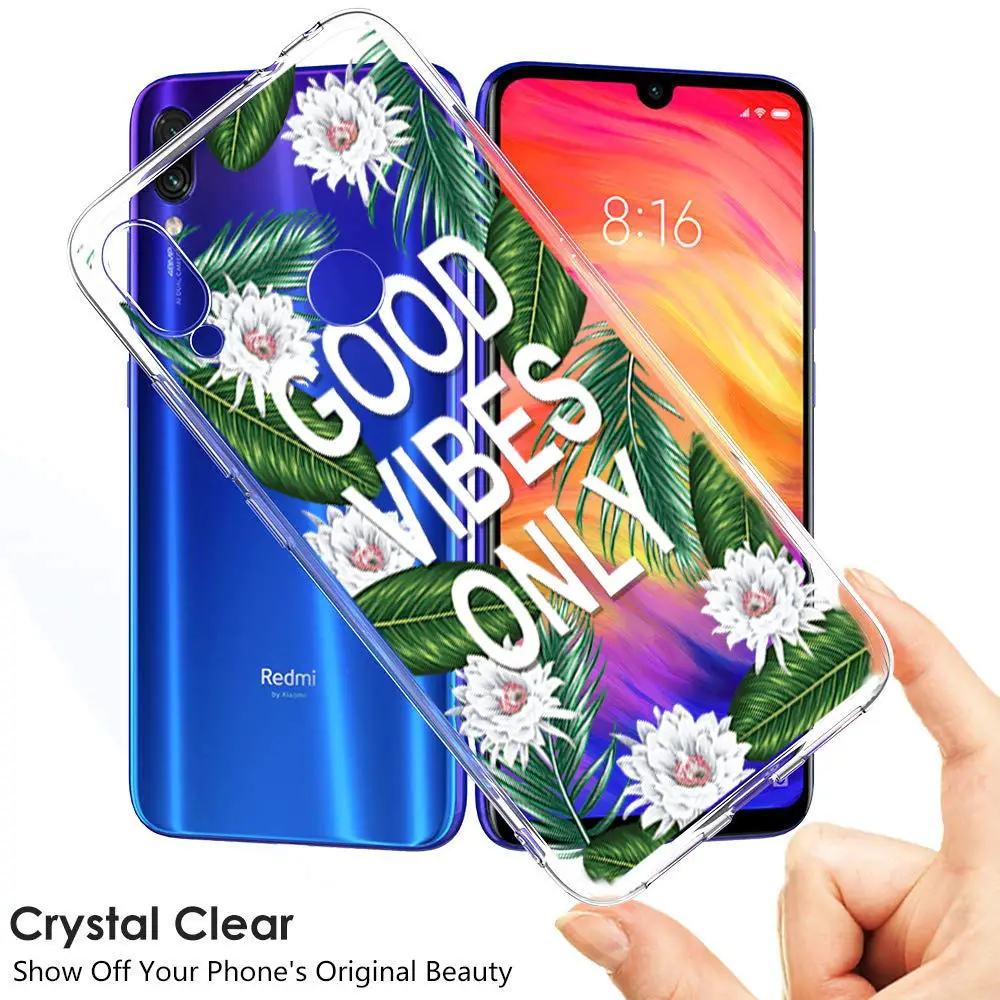 Ультратонкий Мягкий чехол из ТПУ Redmi Note 7 для Xiaomi 4X S2 4A 6A 5 Plus 6 силиконовый с узором