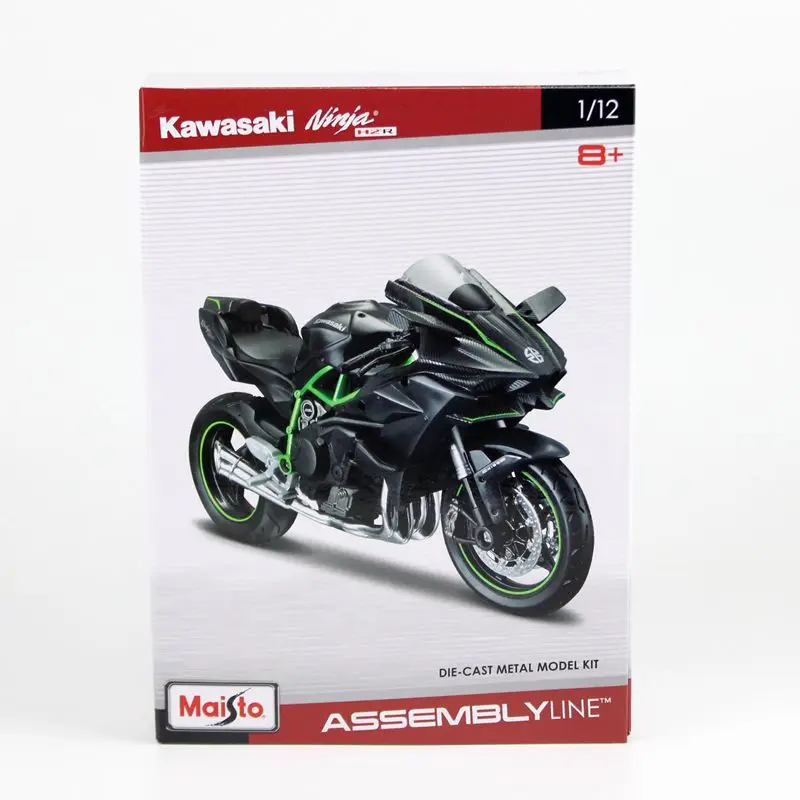 Комплект моделей MaiSto из литья под давлением: модель мотоцикла KAWASAKI Ninja H2R 1:12