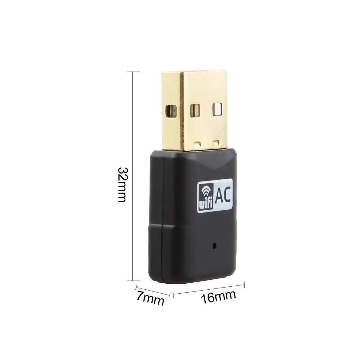 600 Мбит/с двухдиапазонный 802.11ac 2 4 ГГц 5 ПК WiFi USB адаптер сетевой LAN ключ|USB-адаптеры| |