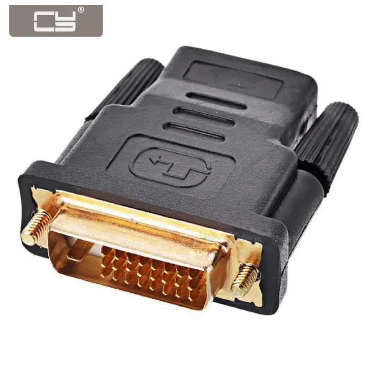 Адаптер видеоконвертера CYDZ Dightal DVI папа HDMI совместимый мама HDTV 1080p