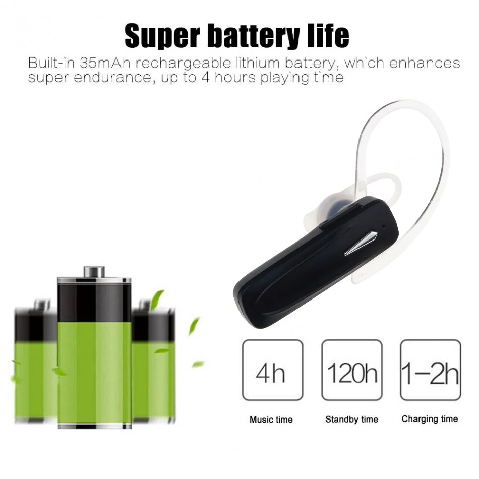 Комплект Bluetooth для автомобиля беспроводные наушники мини гарнитура с микрофоном