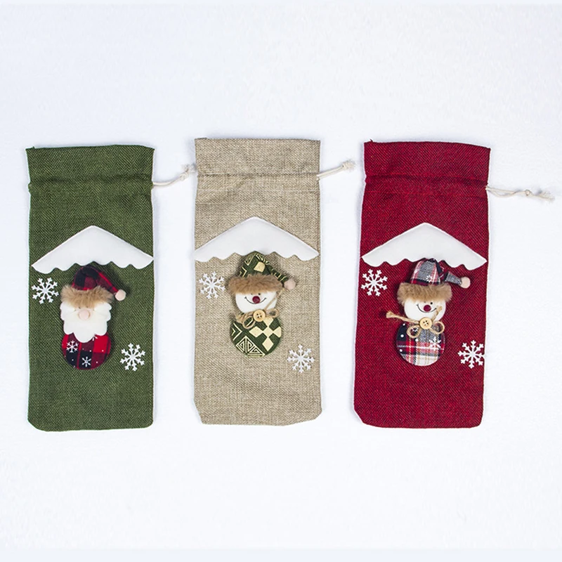 Крышка для бутылки с красным вином украшения дома вечеринки Рождества | Дом и сад