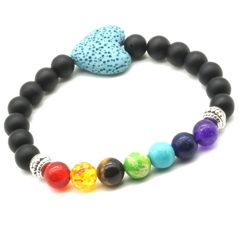 Камень Лава в форме сердца рассеиватель эфирного масла 7 фотобусин