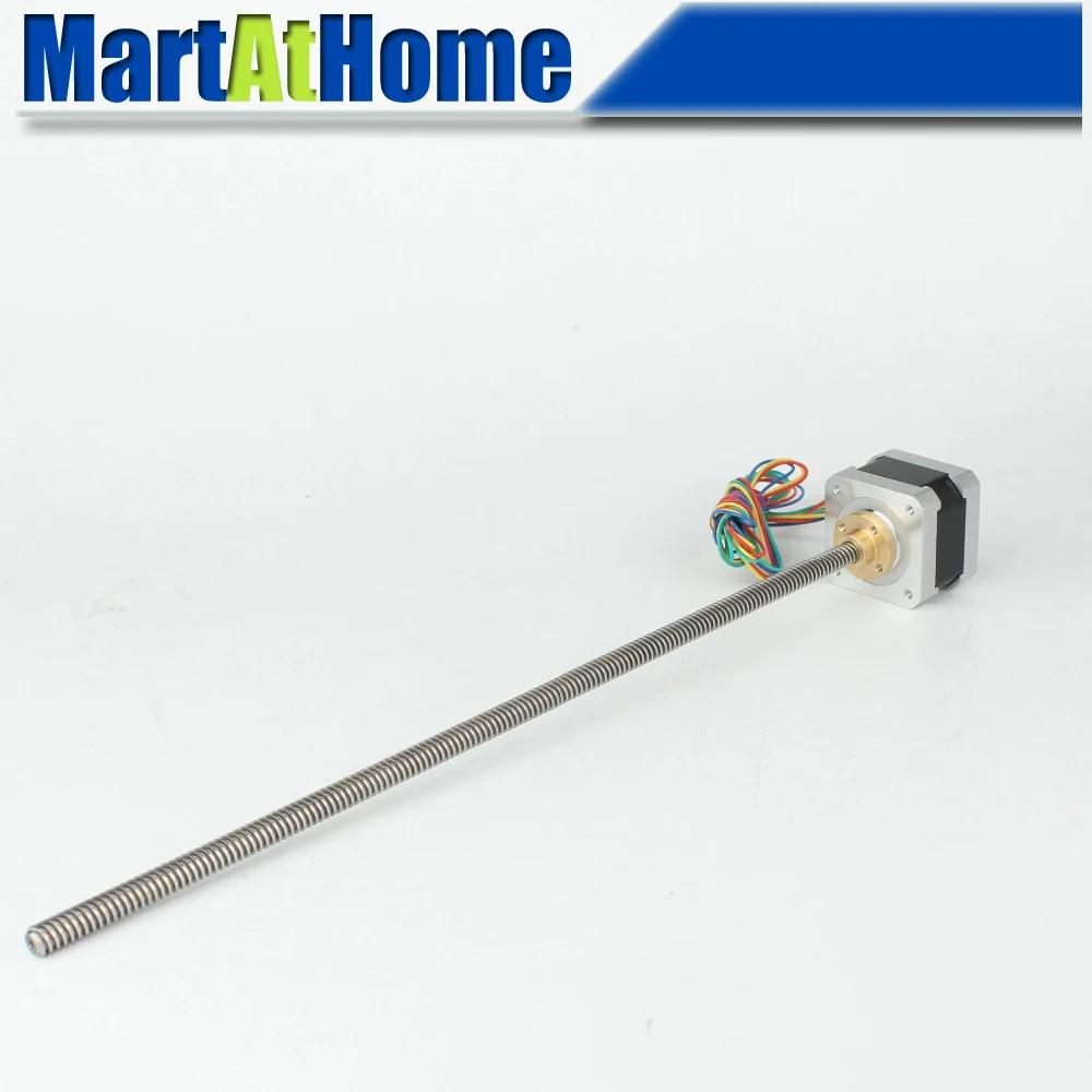 NEMA17 42 линейный шаговый двигатель трапециевидный винт 320 мм 0.32N. М для 3D принтеров