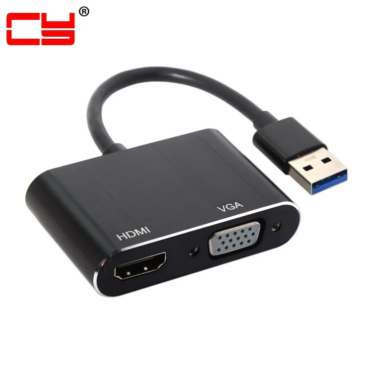 HDMI совместимый и VGA HDTV к USB 3 0 & 2 кабель адаптера преобразователя 1080 P внешняя