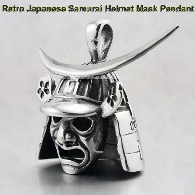 Кулон в стиле ретро из нержавеющей стали 316L подвеска виде маски японского Samurai 4P013
