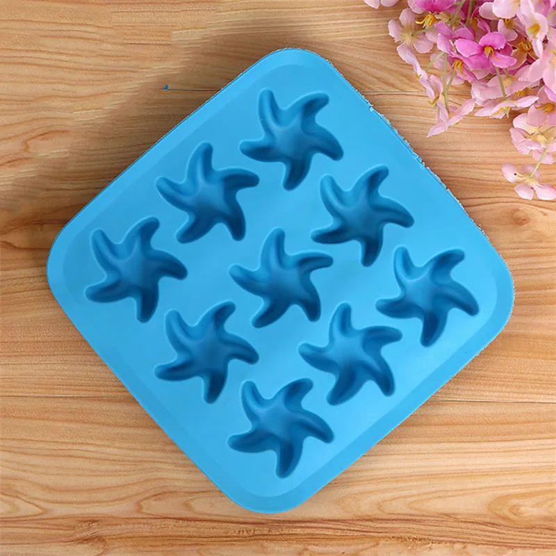 Пентаграмма лоток силикон для заливки в формы бар кубик льда Шоколад DIY звезда