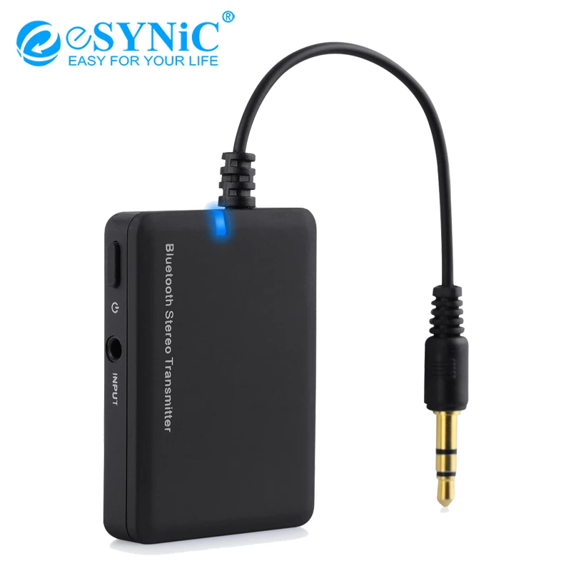 Esynic 3 5 мм Bluetooth аудио передатчик A2DP периферийное устройство со стерео-разъемом