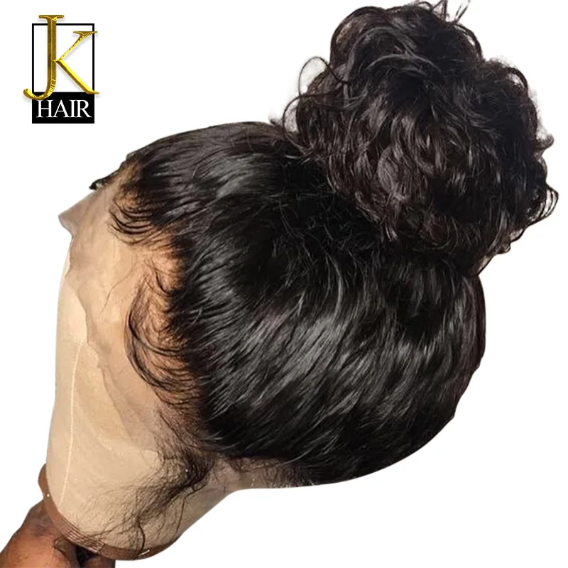 Натуральный кудрявый парик на сетке Remy бразильские парики спереди