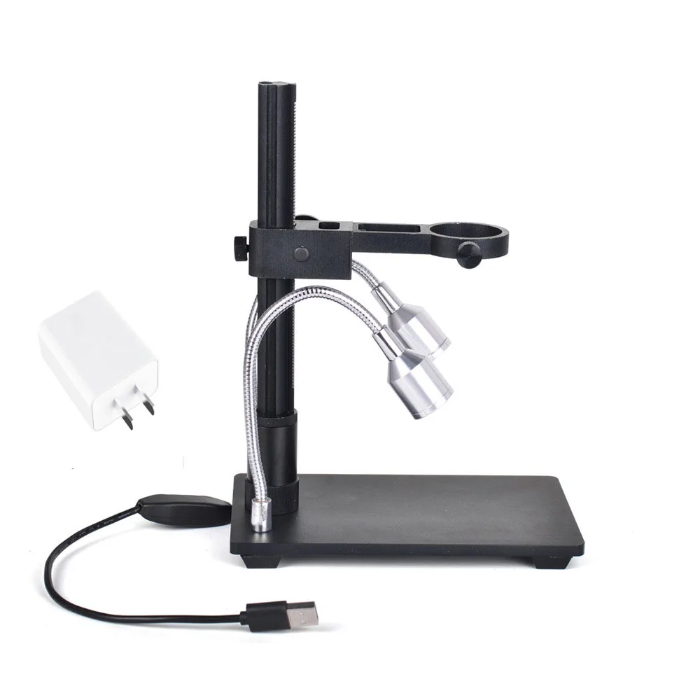 

Portable Aluminum Alloy Arm USB Microscope Stand Holder Bracket Mini Foothold Table Frame For Microscope Repair Soldering New
