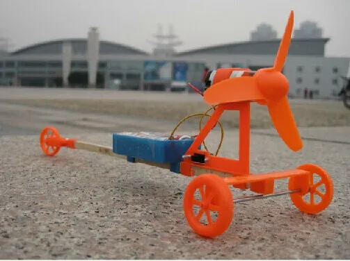 wholesale Fun physics experiment Air driving power racing car DIY materials home school educational kit best gift for kids | Канцтовары