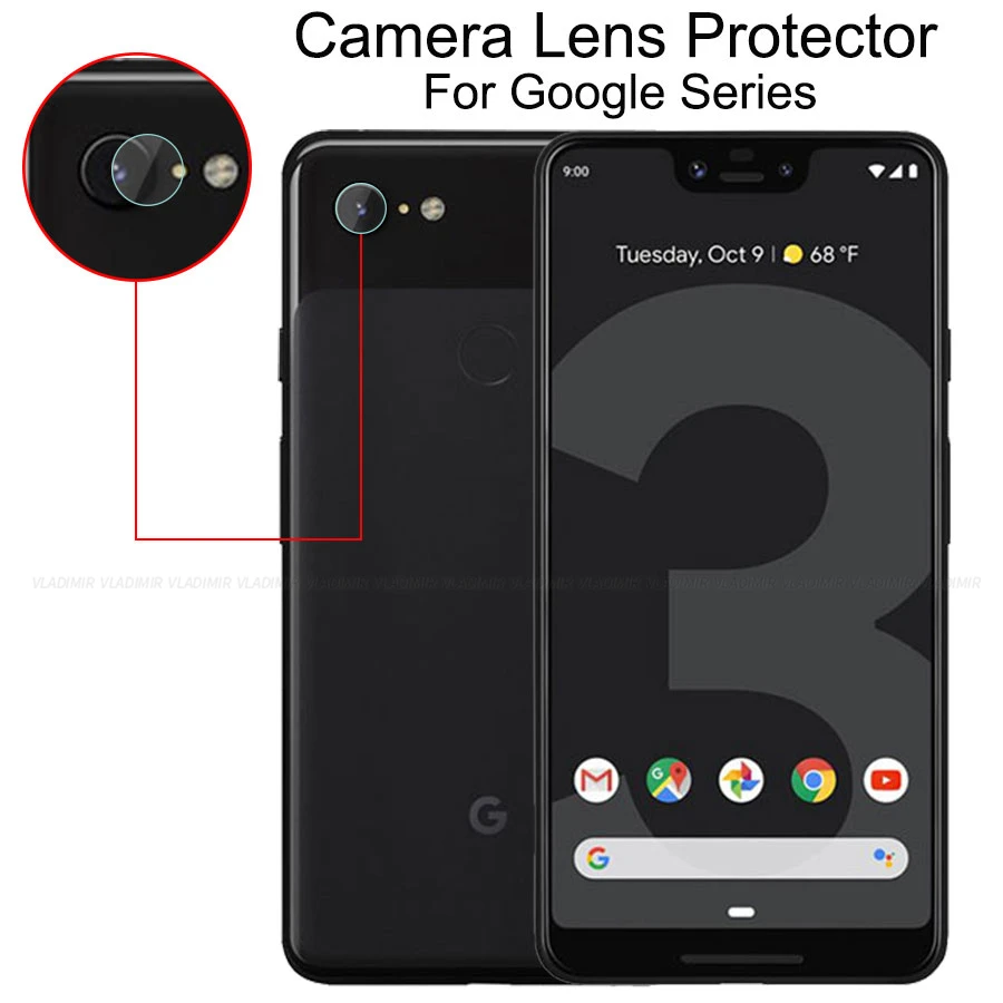 Vladimir Back Camera Lens Tempered Glass Screen Protector Film For Google Pixel 2 XL 3 3XL | Мобильные телефоны и