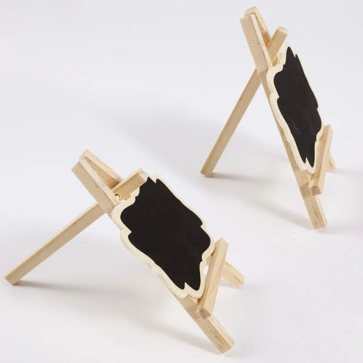 24 PCS Mini Wooden Blackboard Message Rectangular Slate Board Cards memo label Signs Price Digit Table | Канцтовары для офиса и