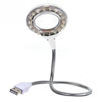flexible 18 led usb reading table light desk lamp glass mini usb power led lamp