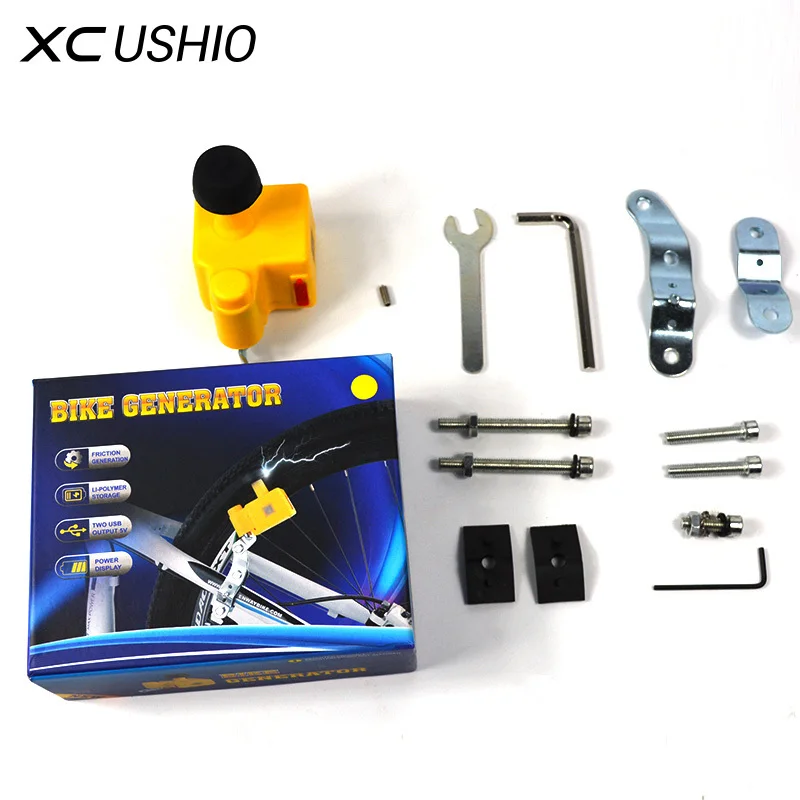 XC USHIO самогенератор для велосипеда мобильный Динамо велосипед динамо 5V 1A выход