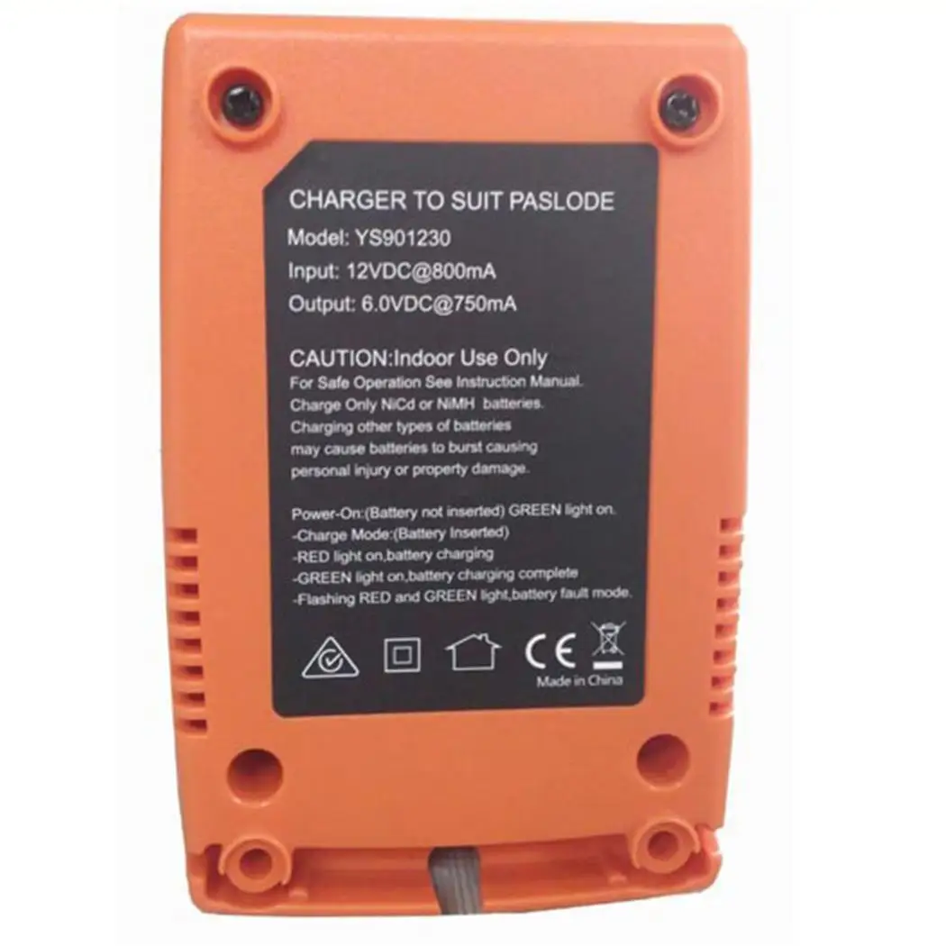 Портативное зарядное устройство Электроинструмент 6 V US Plug 2 Hours Orange charger