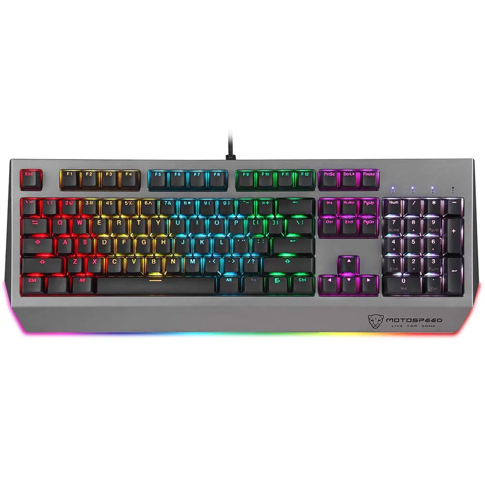 MOTOSPEED CK99 механическая клавиатура RGB OUTEMU синий переключатель все ключи анти