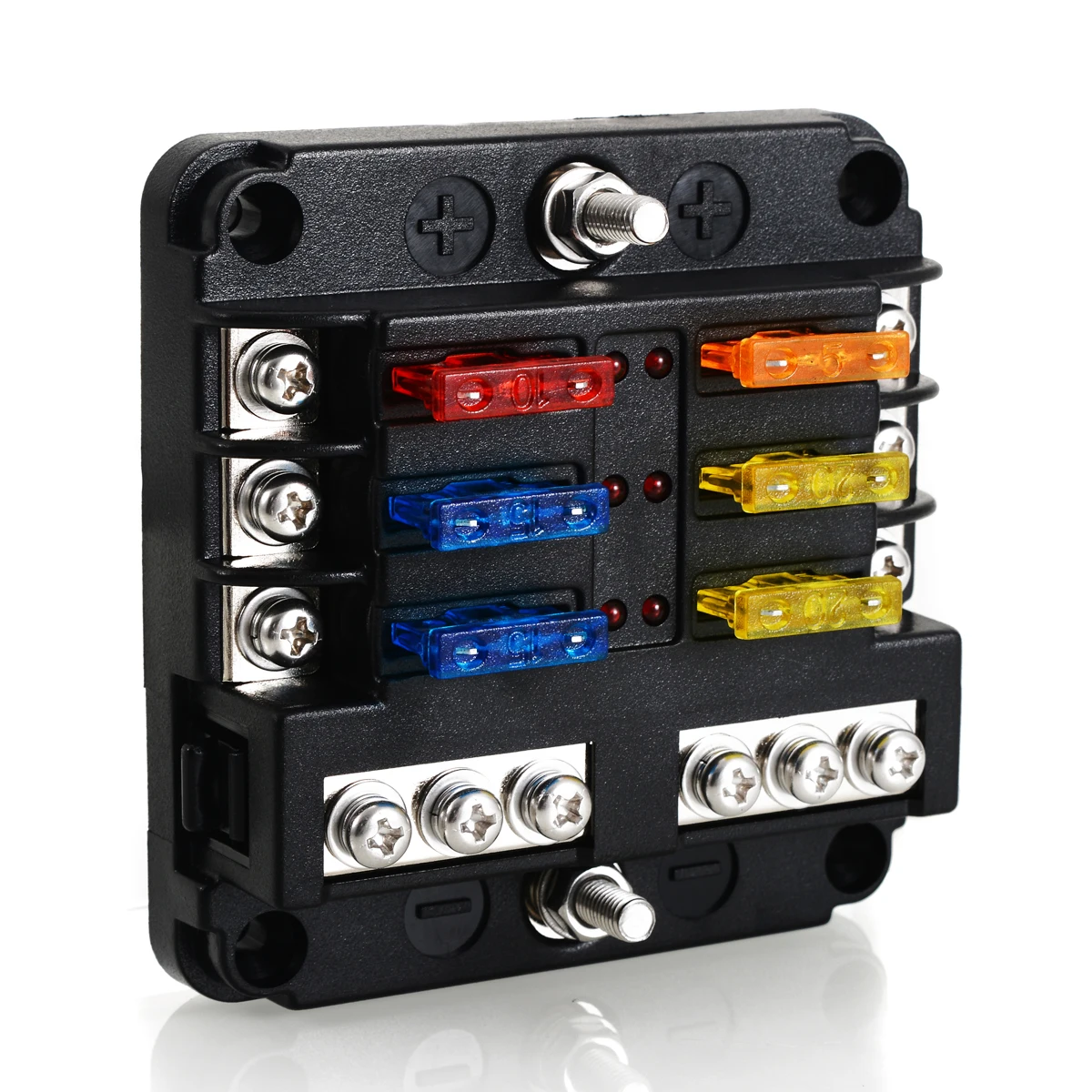 Блок предохранителей с электрическим лезвием 6 способов блок корпус 12 В/24 В