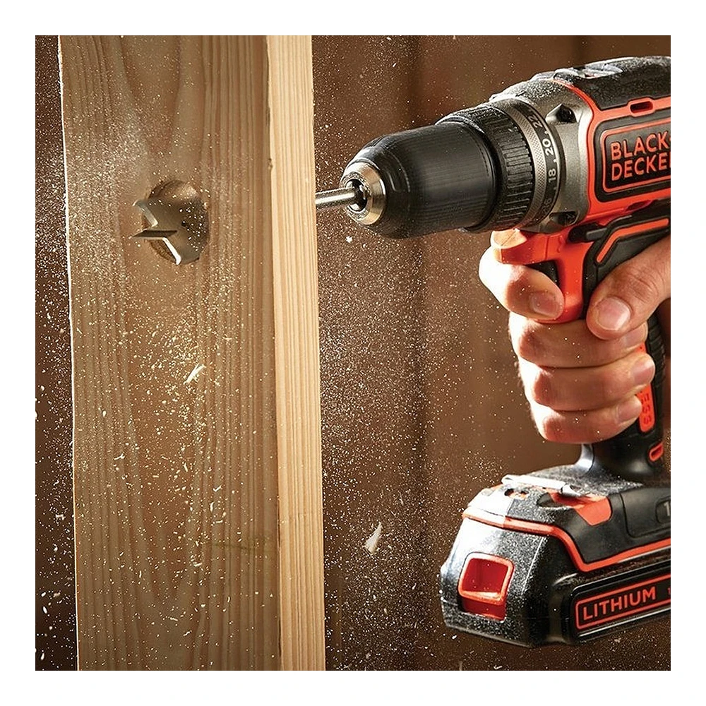 Аккумуляторная дрель-шуруповерт (18.0 В 1.0 А·ч Li-Ion 2 АКБ) BLACK+DECKER BL186KB-QW | Инструменты