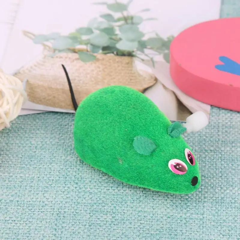 Плюшевая заводная мышь забавная кошка игрушка будет бегать головоломка | Дом и
