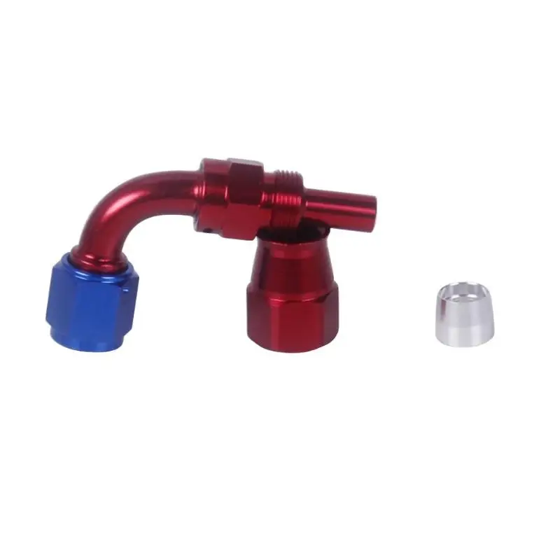 6 (AN6JIC 6) 90 градусов супер тефлоновый PTFE шланг ультра тонкий дизайн шланга фитинги