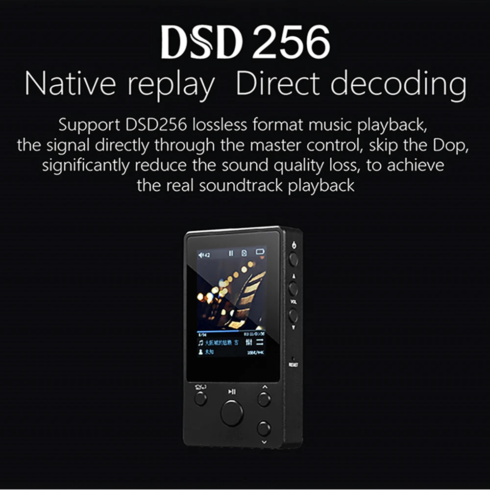 Новейшая версия] XDUOO D3 Professional Lossless музыка MP3 HIFI музыкальный плеер с HD OLED экран