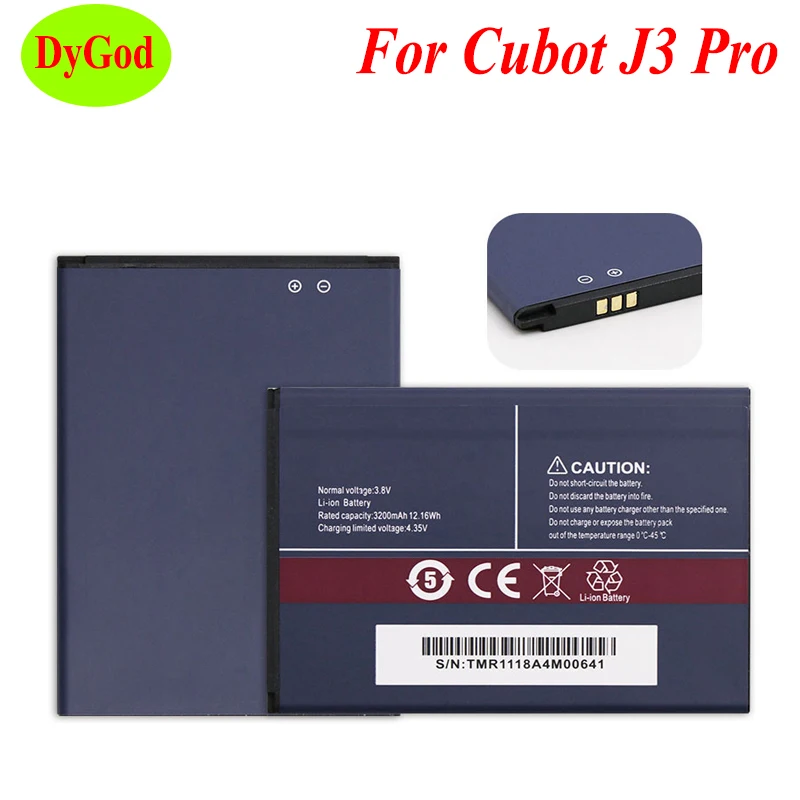 DyGod 3200 мАч для Cubot J3 Pro батареи замены Bateria смартфона J5|Аккумуляторы мобильных