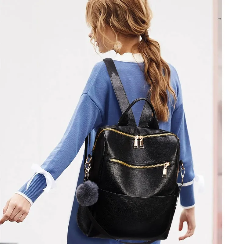 2019 женские кожаные рюкзаки для девочек Sac A Dos Femme рюкзак элегантный дизайн Back Pack