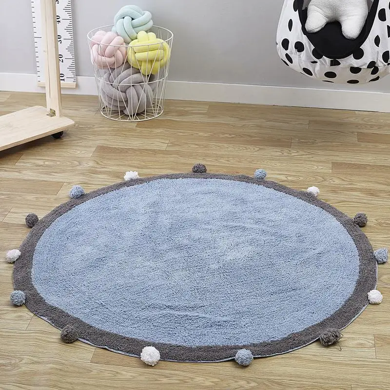 Скандинавский детский игровой коврик для новорожденных хлопковый толстый