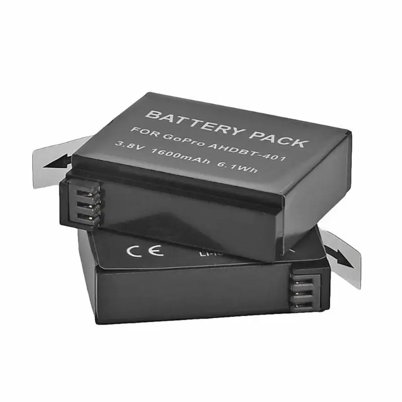 2 шт 3 8 V 1600 mAh AHDBT-401 батареи + двойной порт зарядное устройство для GoPro 4 |