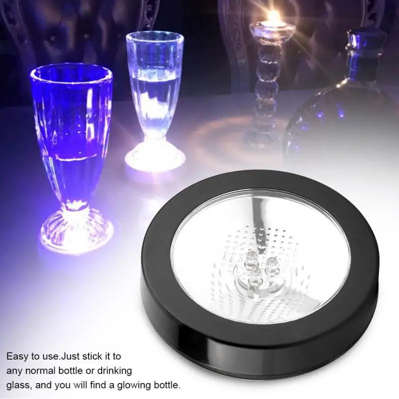 LED светящийся Coaster винный коврик для бутылок стеклянная бутылка подсвечник чашка