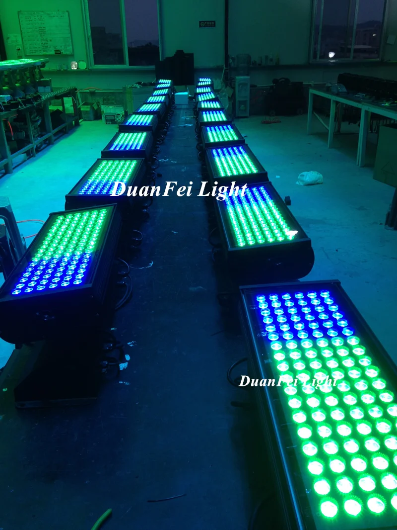 8 шт. 108x3 Вт rgb 3 в 1 светодиодный городской светильник уличный водонепроницаемый