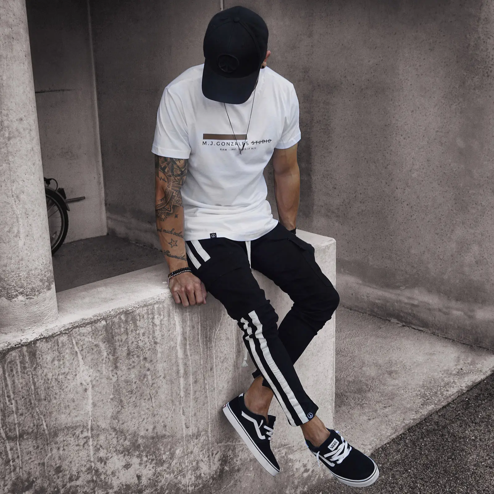 Мужские хлопковые брюки в полоску повседневные штаны Военном Стиле армейские