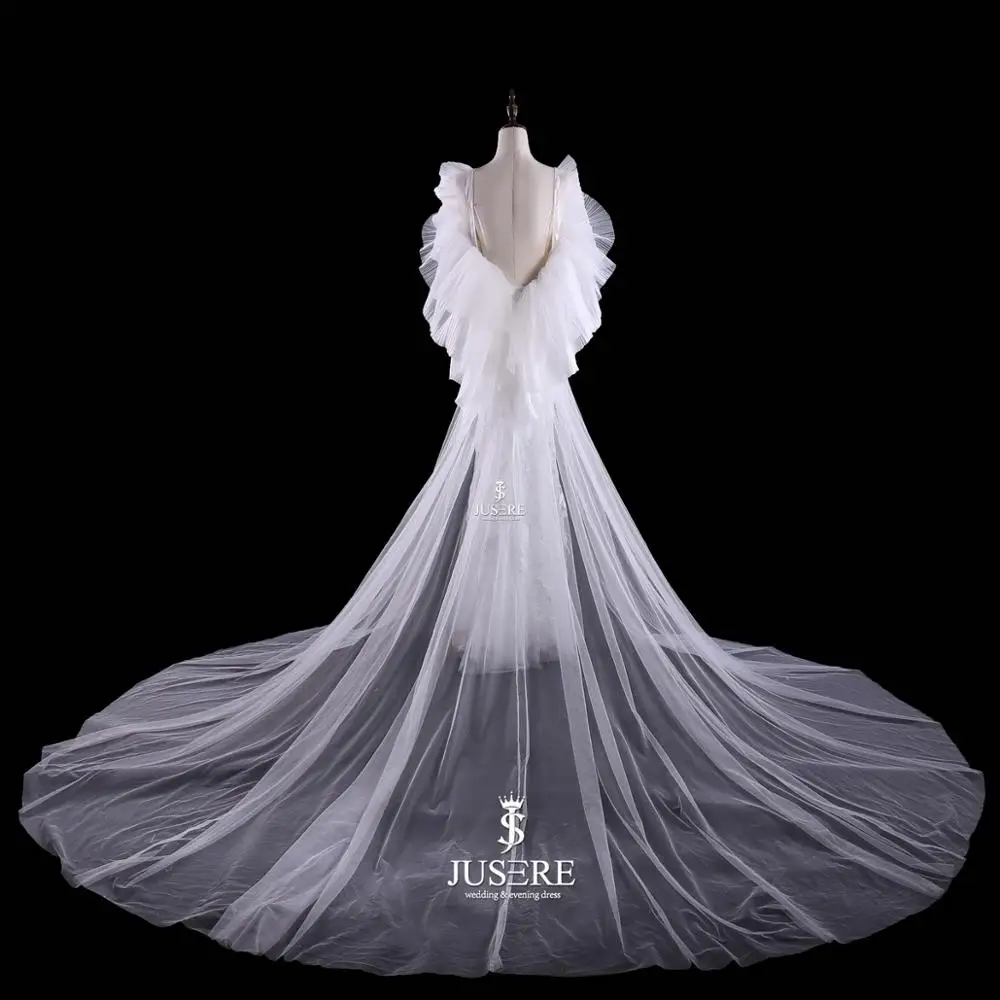 Платье vestido de noiva цвета слоновой кости свадебное платье HB248 Flare рукав открытая
