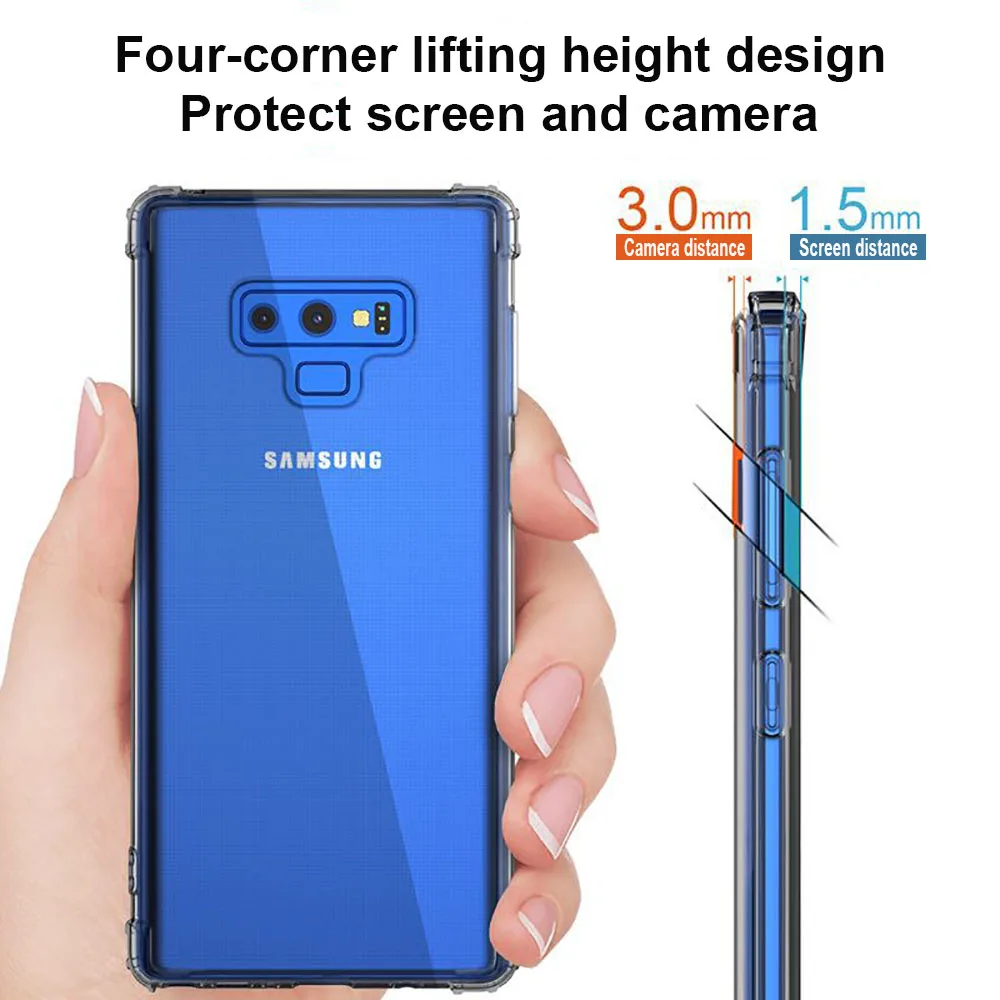 JONSNOW Case for Samsung Galaxy A7 2018 A750 A5 A6 A8 A9 Star Lite Airbag Anti fall Mobile Shell Cover Note 9 Plus |