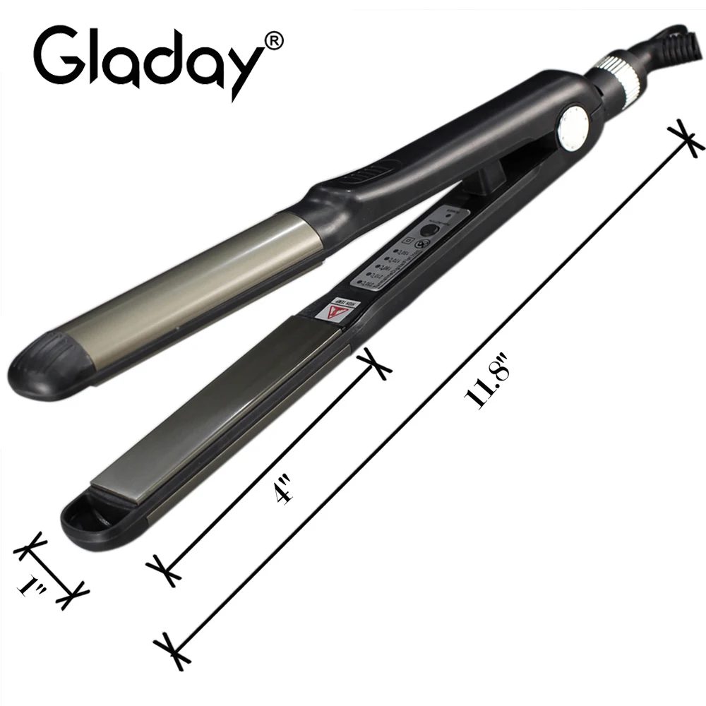 Многофункциональная плойка/выпрямитель волос Gladay 1 дюйм 2 в плойка и щипцы для