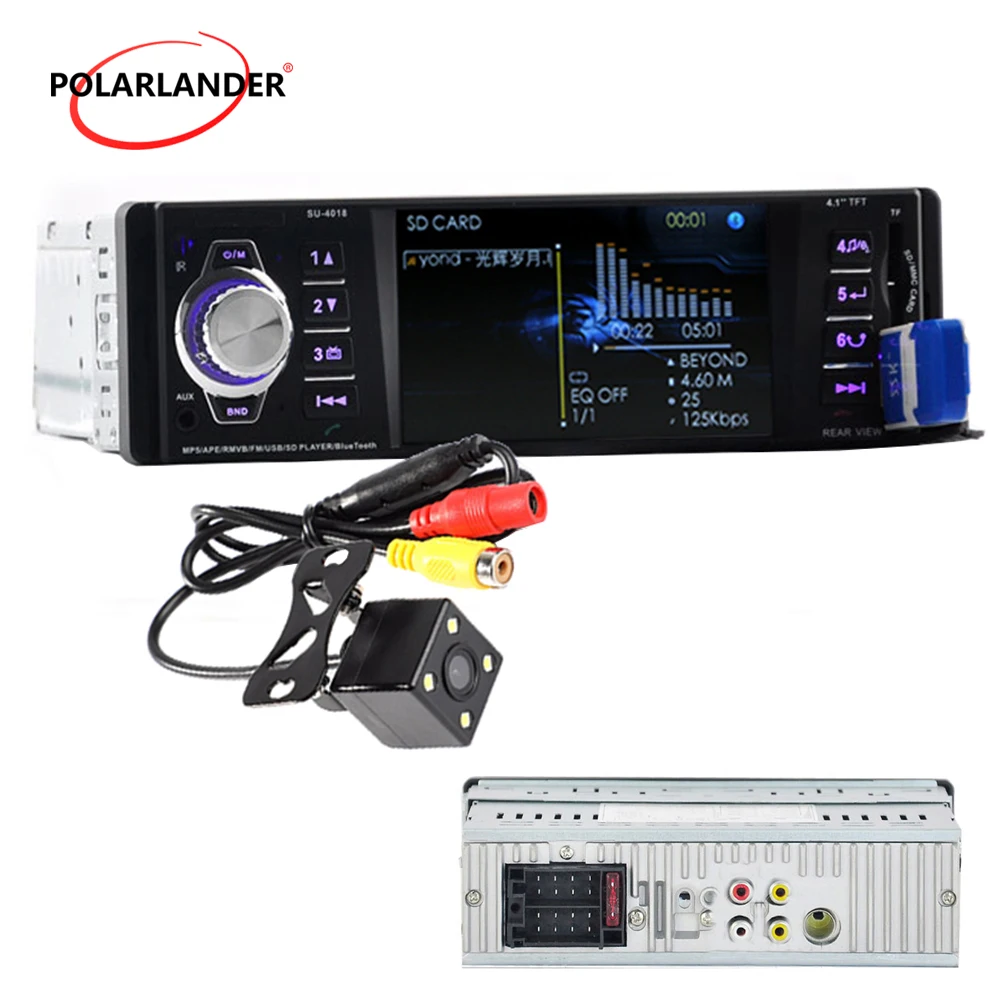 4 1 '' дюйма TFT экран HD автомобиль радио плеер 4016C USB SD AUX IN 1080P кино канал Радио с