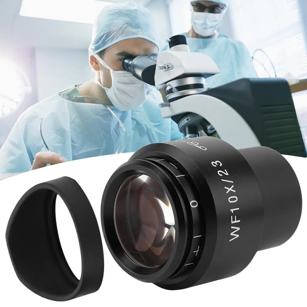 

30 мм окуляр микроскопа 10X вспомогательные объекты объектив Камеры Микроскопа регулируемый ударопрочное обзорное WF10X/23