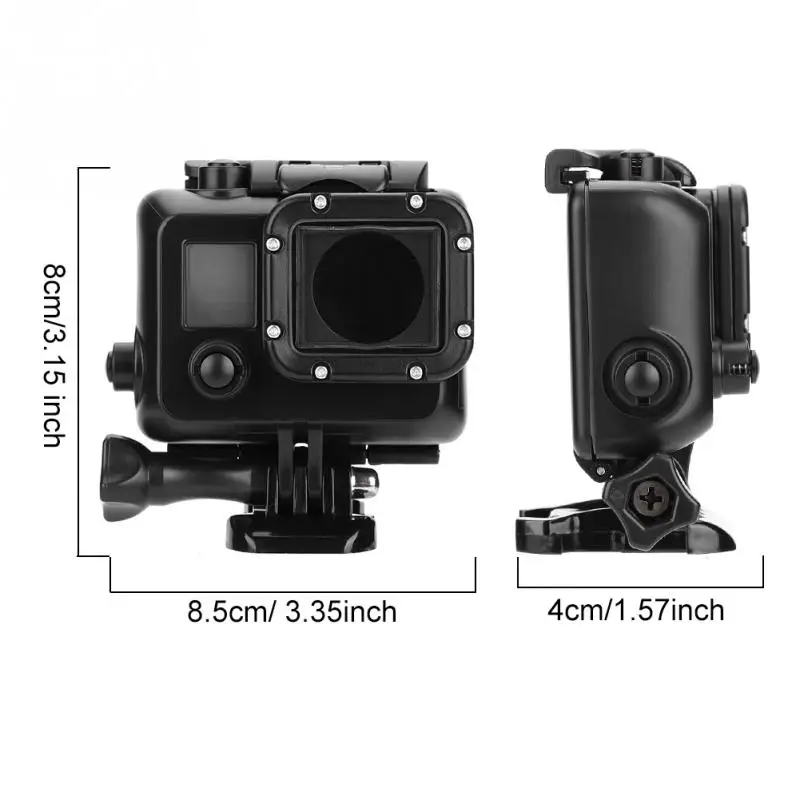 45 м водонепроницаемый чехол для экшн камеры защитный черный Gopro Hero 3/3 +/4 Спорт